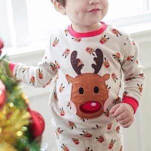 Toddler Christmas Pajamas Rudolph Reindeer 12m-5T